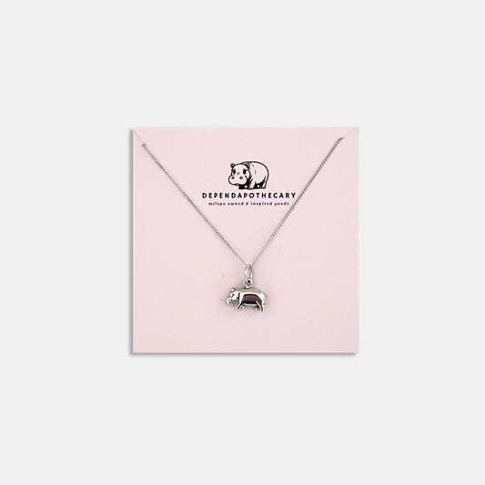 DAINTY HIPPO NECKLACE