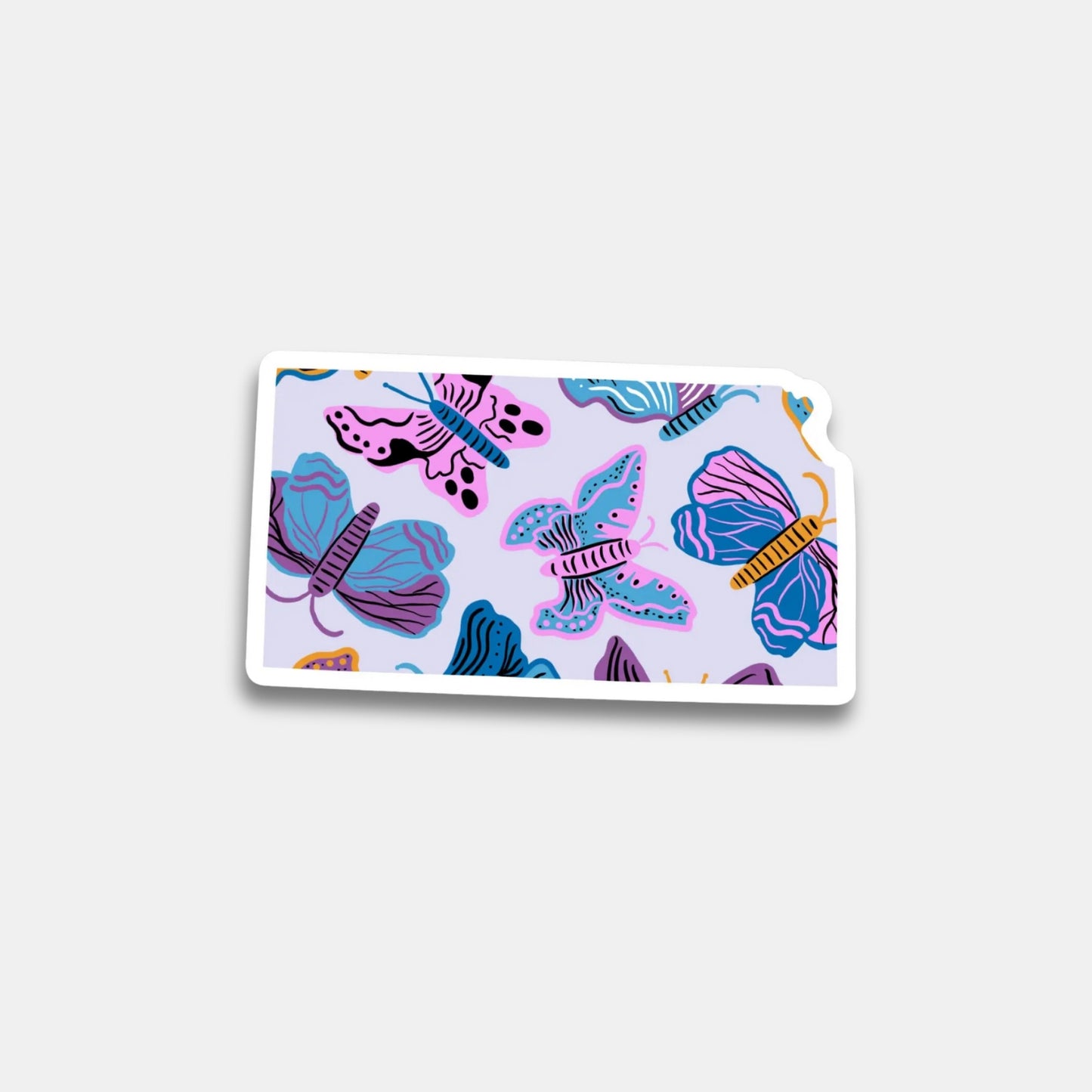 KANSAS MOTH & BUTTERFLY STICKER