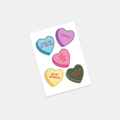 DEPENDA VALENTINE STICKERS